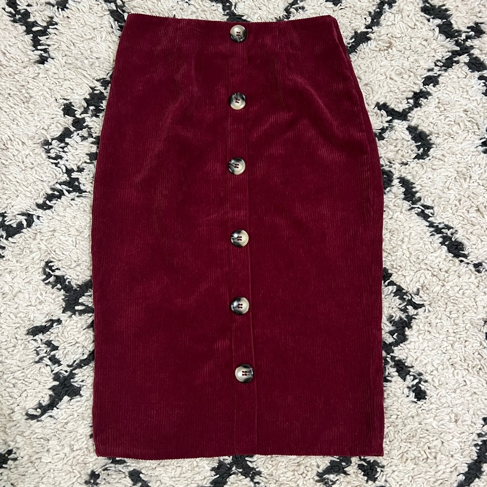 Shein corduroy pencil skirt size small